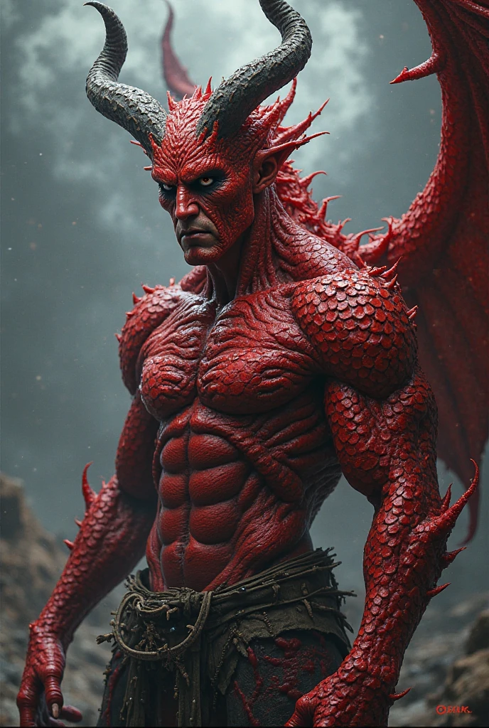 (megan fox), ((((((1 muscular demon girl)))))), (((huge upper body))), long hair, ((((huge demon wings))), (((pale skin))), (((sharp teeth, Huge horns, large nails))), navel, ((((full body front view))))