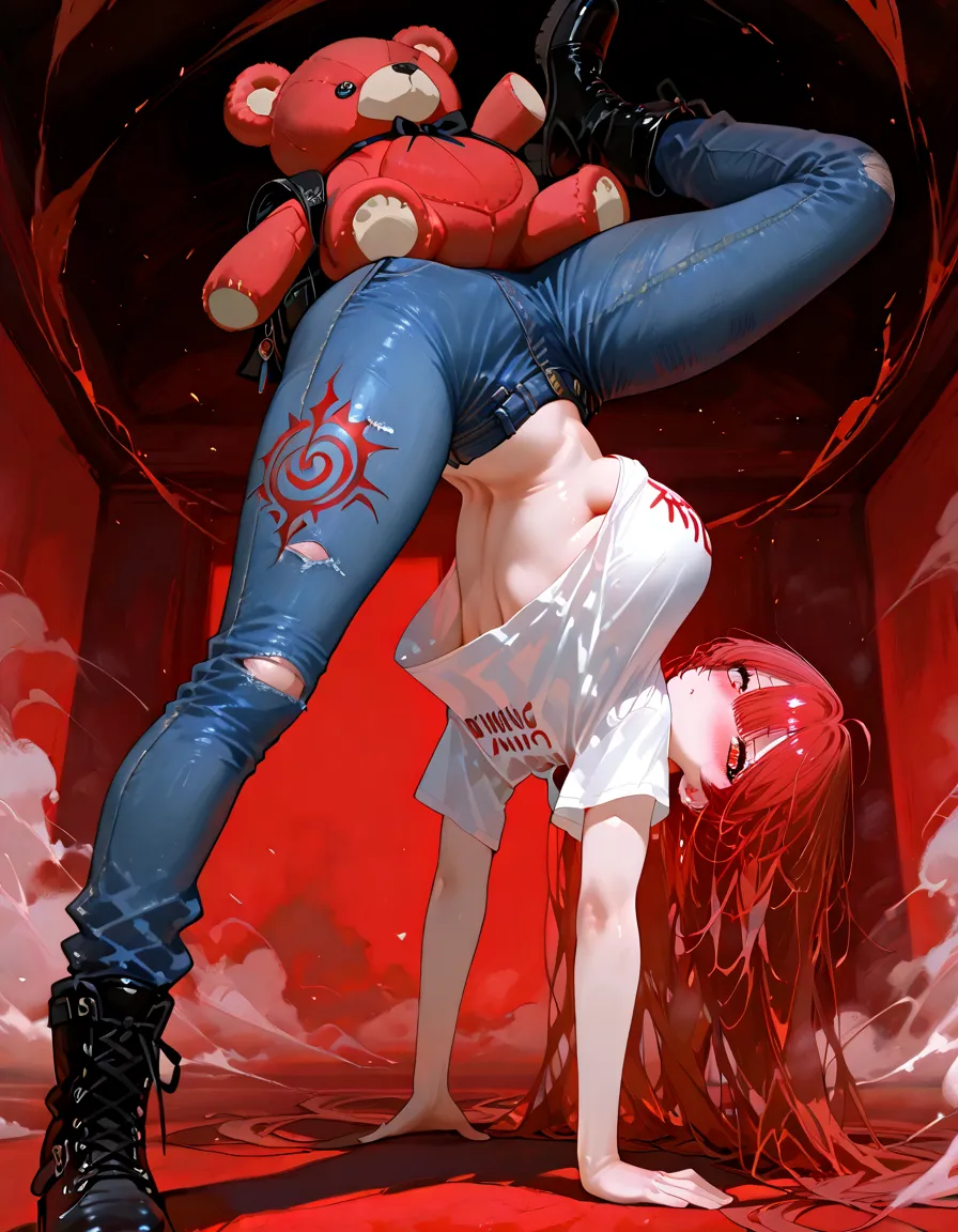 (8k、Highest quality、masterpiece:1.2)、(Realism、Photorealistic:1.37)、Ultra high definition、(Highest quality)、(masterpiece)、Supergirl trapped by tentacles、(Perfect fit body、Perfect fit、Perfect Thighs)、(((Wearing the Supergirl suit、skirt、Damaged、Torn、Thighs in Torn clothes、 Exposed arms)))、Long Hair、Long Hair、(((Tattered clothes、Too much exposure、Torn clothes、引き裂かれたskirt、ボロボロのskirt、White liquid all over the body、White liquid sticks to the body、 on the face、胸に白colorの液体、)))、(((The background is a prison、Hands clasped behind head、Surrounded by tentacles、The body is connected by many tentacles.、Hands bound by tentacles、The legs are tied with tentacles、Tentacles groping the whole body、color々Mature woman posing))),(Open your mouth、Scream、painでうめき声をあげる, painを感じ, Flowing Tears:1.5), pain, I'm in pain and crying、A meat stick is stuck in his crotch、