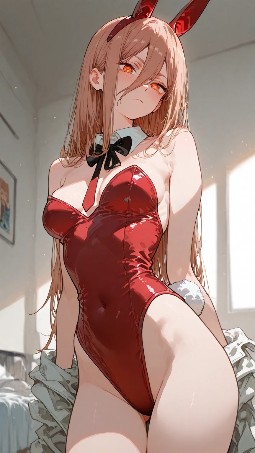 ((masterpiece)), Highest quality, Very detailed,(一peopleの少女),Yuki Asuna、Asuna (Stay), bow, animal ears, cleavage, bare shoulders, pantyhose, bowtie, red footwear, rabbit ears, high heels, leotard, black pantyhose, strapless, red bow, detached collar, fake animal ears, playboy bunny, red leotard, strapless leotard, thighband pantyhose, red bowtie,Long Hair,Beautiful background ,clothing, chest, Bent body,Lie in, Look to the side, Worried face, Drunk look, Hot body、Sweaty、Spread your legs, (手でchestを揉みながら指で乳首を弄る), (Playing with female genitals with fingers), (((I'm being cuckolded))),Glance this way, break 中年の小太りで髭の生えた黒people男性が1people、(((黒people男性と性行))), (((upright straddle, Hug, Insert, Sex with a dark skin man, huge penis、Intense piston movement))), A man looking at viewer, NSFW, break (((Trembling Body:1.5))), (((Ecstasy))), (((Squirting climax))), (((Intense pleasure))), (orgasm), (torogao), (ahegao), (fucked silly), (((Tongue-entwined kiss))) (((Drooling))), (((Climax with her throat arched:1.5))), (((A large amount of semen is on the whole body, especially the groin.、Bukkake:1.2))), (((Vaginal overflowing from the vagina))), break, A room in a luxury hotel in Tokyo, On a bed with white sheets,
