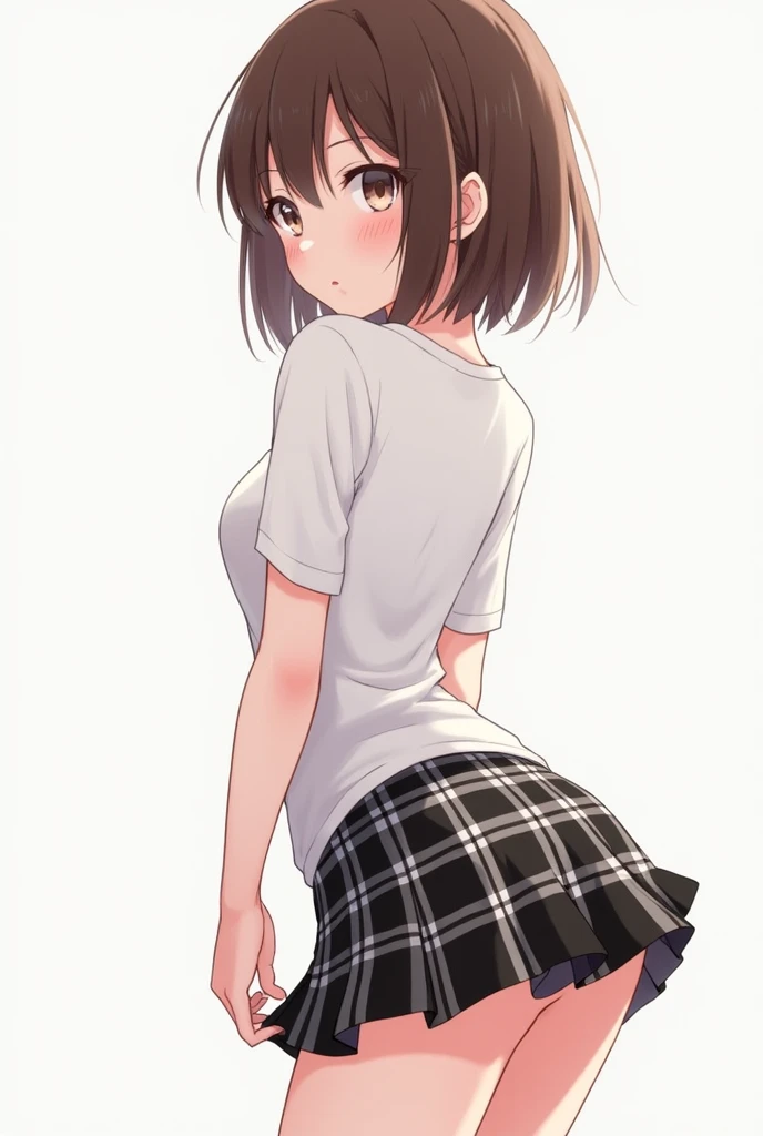 (((Let's think step by step))),Highest quality, masterpiece, Ultra-high resolution, 8k,Show anime style ,Soft Line Art, Digital Enhancement, shojo anime touch, shojo manga core, Flowing fabric, close, Soft Drawing, Ultra-Definition Digital Anime Art, Clear facial depiction, Super detailed girl cartoon character art, Ultra-detailed manga style, Highest qualityの色, (((1People Women))),(A woman with short brown hair),Beautiful brown hair, (((Clear brown eyes))), Slightly chubby,Small breasts,The butt is small,White summer clothes,The rain has stopped and the sun is shining through the gaps in the clouds,Looking up at the sky,The sunshine hits my face,Block the sunlight with your right hand,Bright expression,A kind smile,whole body