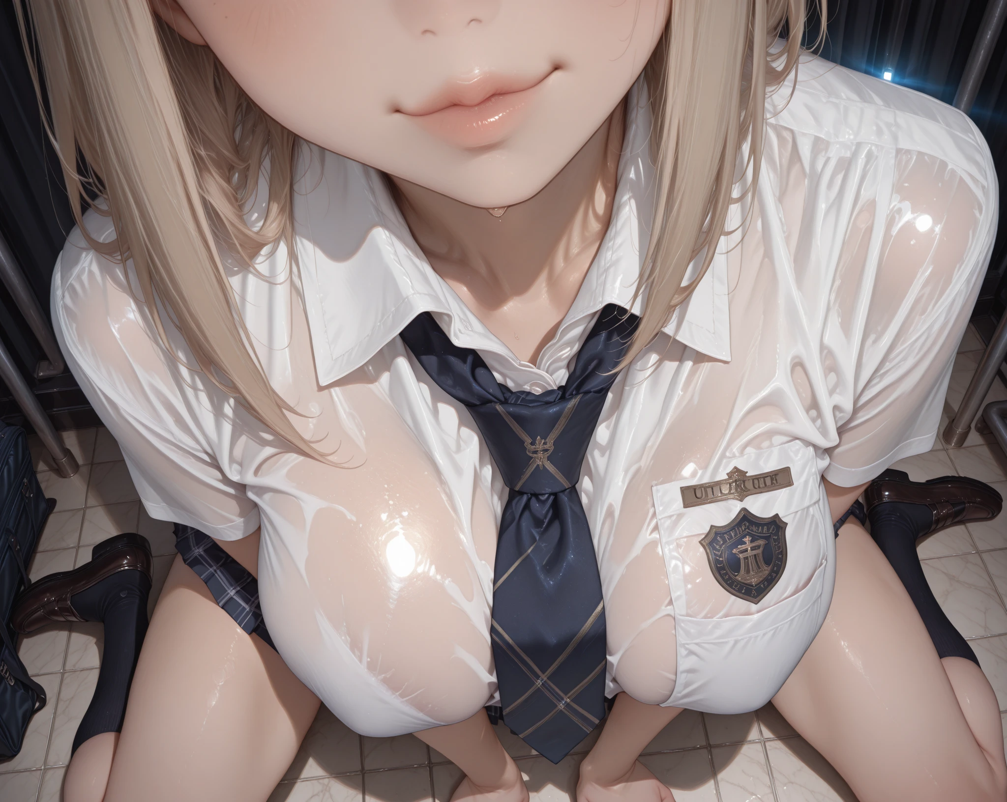 Black blindfold、((頭の上で両腕をTie up))、Tie up、Photographed from a distance、、Cinema Lighting、Highest quality、Residential area at night、high school girl、girl、Huge breasts、(Kitagawa.Marine)No underwear、high school girl、、orgasm、juice、Embarrassed、Facial、squat、Lean back、Hidden legs spread、No underwear、Raise your hands above your head、Tie up、Bukkake semen on the face、Facial、Facial