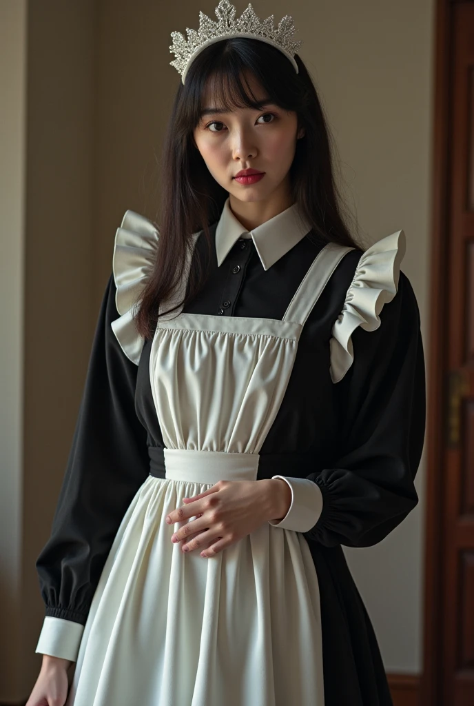 ((masterpiece, best quality, absurdres, highres, high quality, 8k raw)), 1girl, blushed, (brown hair), perky,medium breasts, (hi-top fade:1.3), ((wearing a Milkmaid dress:1.4)), ((dark theme:1.5)), night, fog, (natural skin texture, hyperrealism, soft light, sharp), artistic photoshoot, , <lora:xsarchitectural-6:0.5> <lora:add_detail:1>