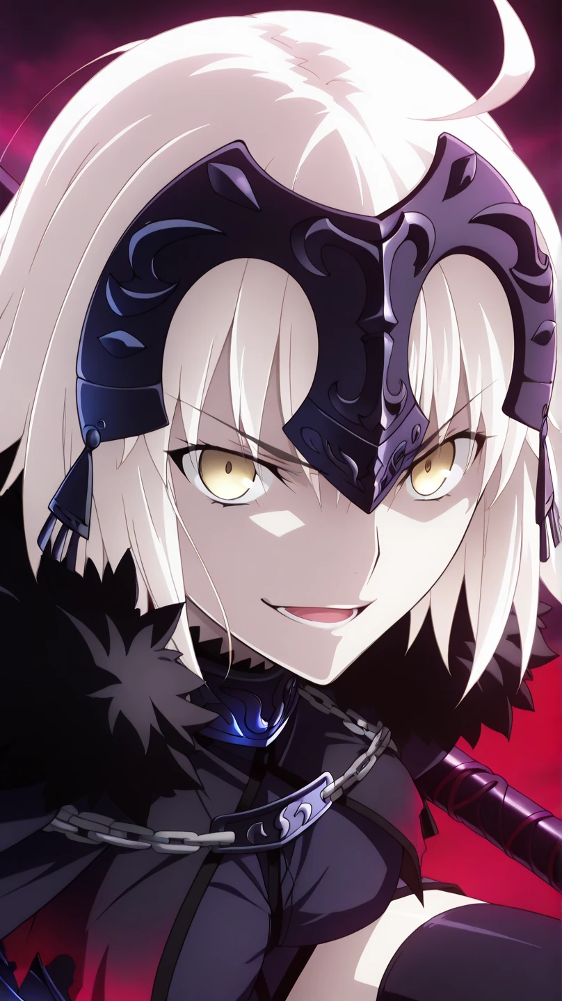 1girl ,white hair, pale fur beast ,blue beautiful clothes, (high resolution, high detail, best quality),blank background, alone, big breast, heavy gun, bear, red eyes, angry