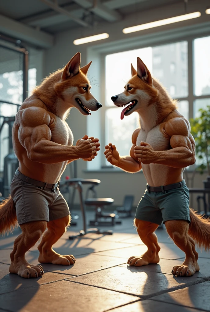 dad male corgi with small human blue eyes heavyweight lifter , no shirt no pants ,white briefs , highly detailed lineart 4k, best quality, masterpiece, vivid colors, physically-based rendering, white hands five finger, grin