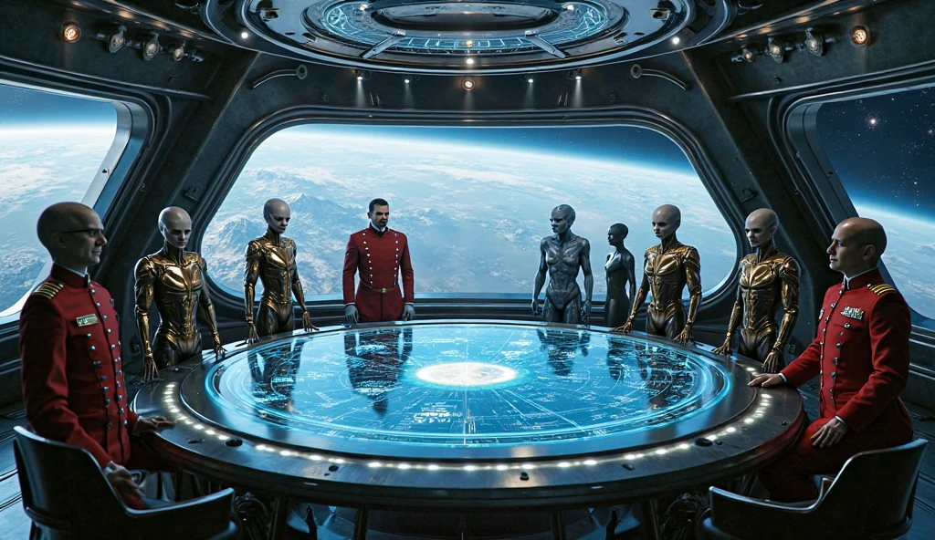 anime scene anime cyborg assimulating starfleet officer