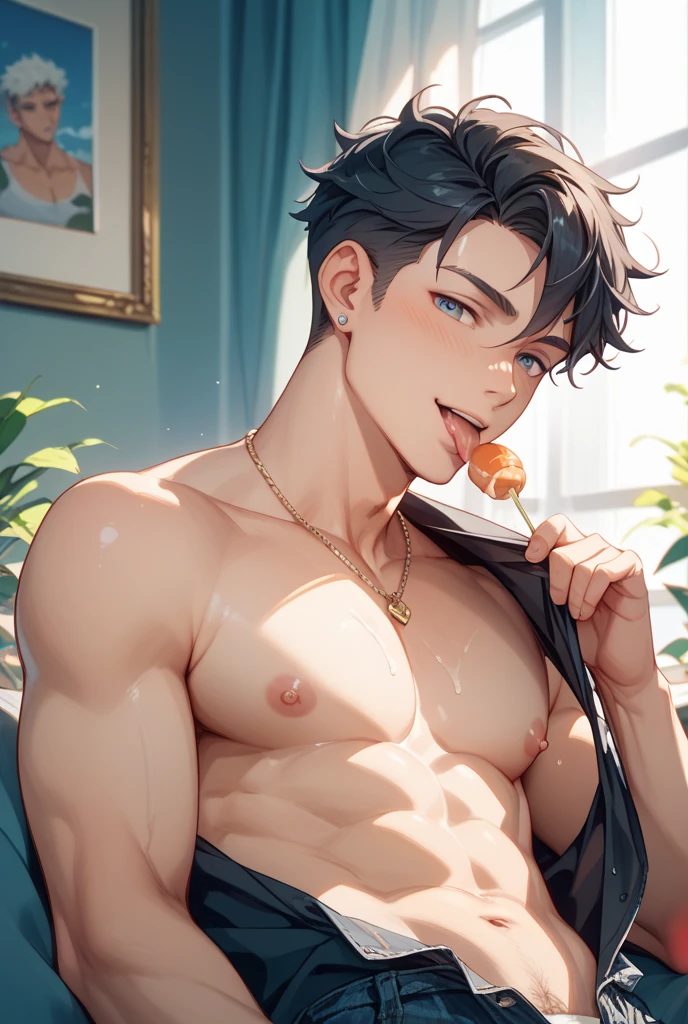 ( positions)、20-year-old boy、(1boy)、(Focus on the ass)、cute 20 year old boy,Real face,(big ass),body boy,smile, perfect body boy,wet boy, ((perfect detail)),show big ass,professional boy photo,(sweaty: 1.3), photo of a boy 20 years old, (crotch tung) , realistic, lips , Glossy skin, Shiny skin, Mature beautiful face, Seductive eyes, white skin, (semen on body boy),(blush),(perfect body boy),fair skin,wet body, sexy,sweat on the face,((thick  on the face)),((thin boy )),24k,full hd,(masterpiece, best quality),（（The eyes are delicate）),no shirt, (masterpiece, best quality),(spread Position),no shirt ,boyslove, brown eyes ,gay,fair skin,portrait 