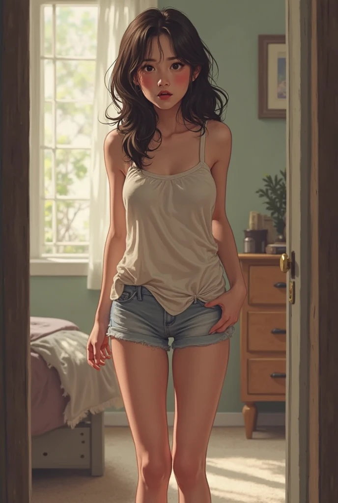 The girl next door,,Beautiful Girl,sweet,whole body,High heel