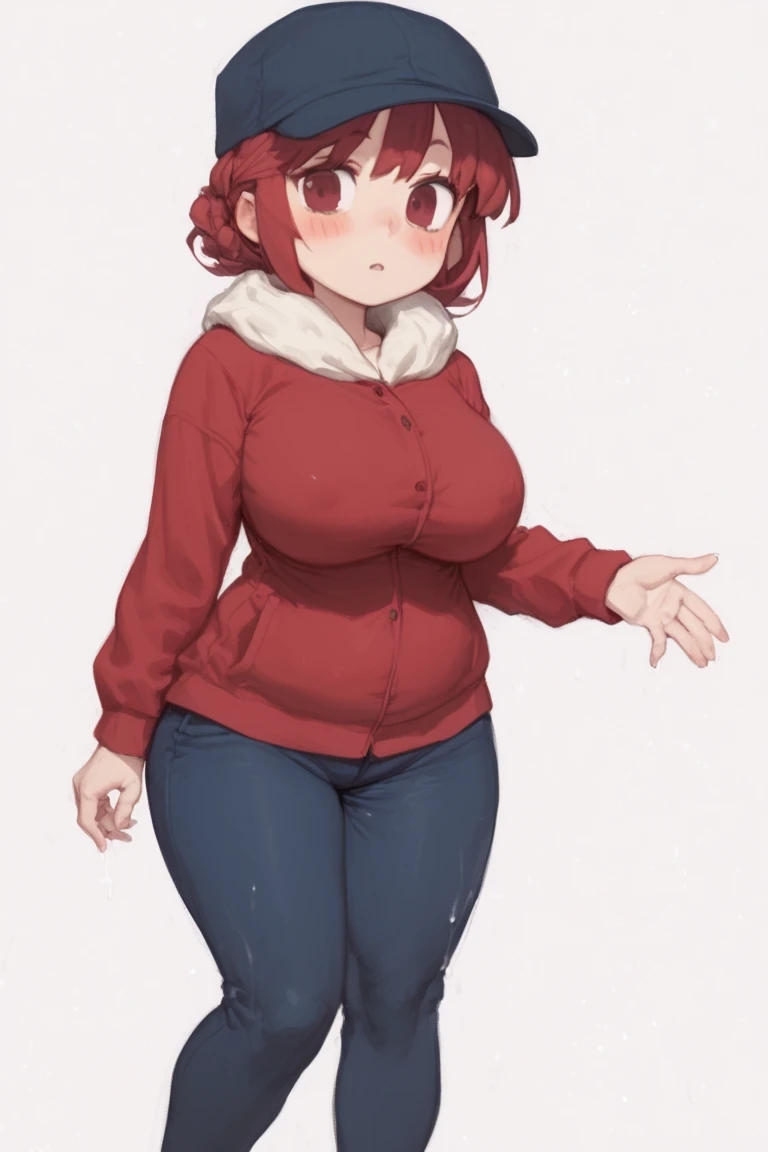 Cute girl, Single girl, 16 years old, (Single: 1.2), //, Big breasts, (Big breasts: 1.8), Standing, Full body shot, ((Super thin V front micro plunge))