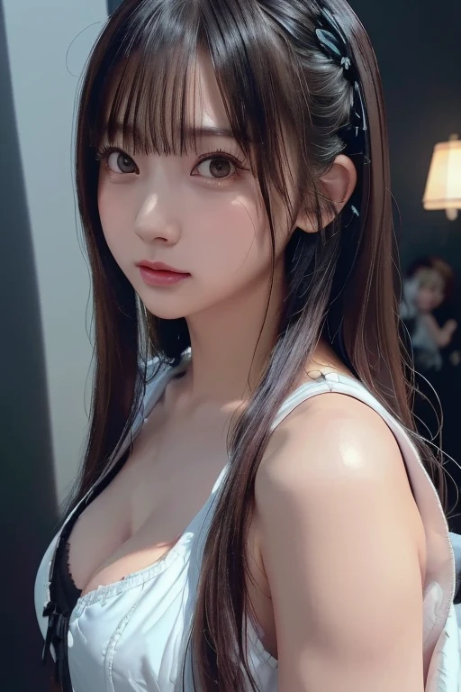(masterpiece:1.3), (8K, Photorealistic, Raw photo, Best image quality: 1.4), Japanese schoolgirl、A full-body shot facing forward,new shoes、From head to toe、Less exposure、Gothic Lolita、Black high socks、Black shoes,Natural color lip,(Random Hairstyles:1.2)、Cleavage:1.2、Super detailed face、Attention to detail、double eyelid、Put your chest together、Sharp focus:1.2、Beautiful woman:1.4、Highest quality、masterpiece、超A high resolution、(Photorealistic:1.4)、Highly detailed and professionally lit smile、