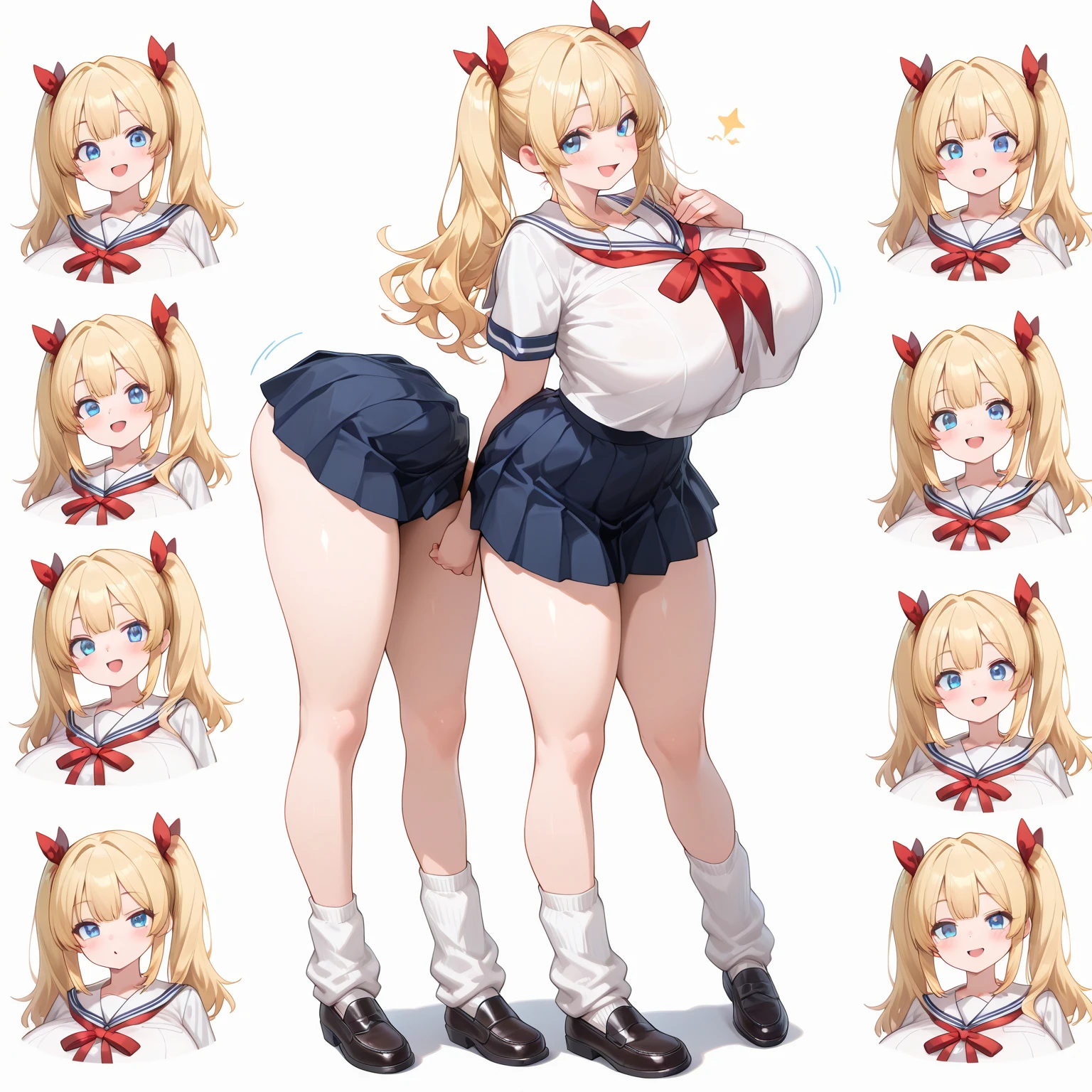 3 girls, sex, expressions, variety of hairstyles, variety of bangs, high fantasy costume, ((white background)), full body, multiple views, succubus,  thong, shrug, leotard, cleavage, tie, 