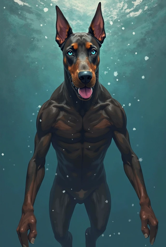 (best quality,4k,8k,highres,masterpiece:1.2), ultra-detailed, (realistic,photorealistic,photo-realistic:1.37), Dobermann male, muscular adult, hairy pubic hair, handsome, sexy face, sexy abdomen, tattoos, single, 28 years old, nudity, (penis:1.1, balls:1.1, big penis:1.1), strong alpha, sensual, expressive eyes, fit body, stylish appearance, confident gaze, charming smile, masculine features, intense body language, artistic illustration, dark background, moody lighting, vibrant colors, fine brush strokes.