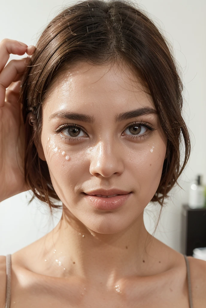 girl with cum on her face