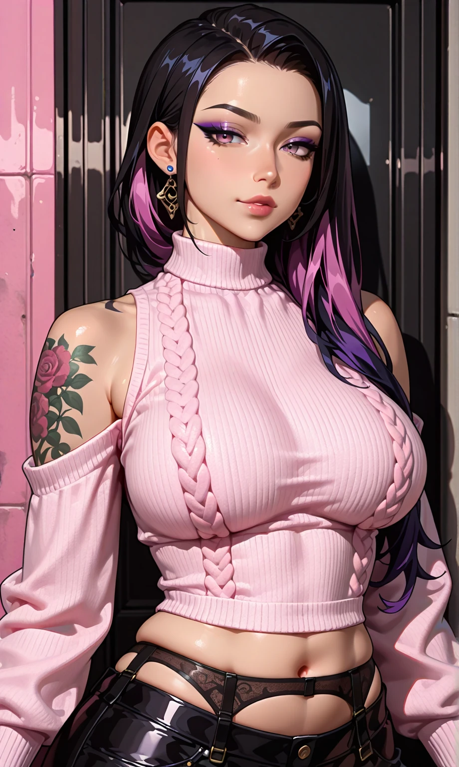 nighttime,long shot,Genshin Impact:Jean,Squatting,(((Wearing vibrant rainbow color scheme art, Suzhou embroidery technology; knitted sweater hole dress))),Masterpiece,best quality,official art,extremely detailed 3DCG unity 8k, ( ##tattoo ##,tattoo, ~+ tattoo), (erfect female curves, huge stacked breast and proud cleavage),(A seductive gaze), Facing the camera, Pink lips,Delicate fingers and hands,magic hour, Rembrandt lighting, front lighting and fill lighting, hard shadow, Arnold render,