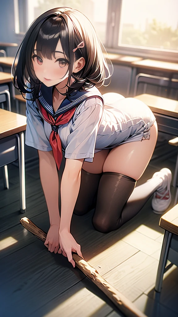Dark brown skin Strike Witches Dark brown skin Dark brown skin Bottom panties only Bottom panties Crotch full back panties Peeing Shyness Light blue panties