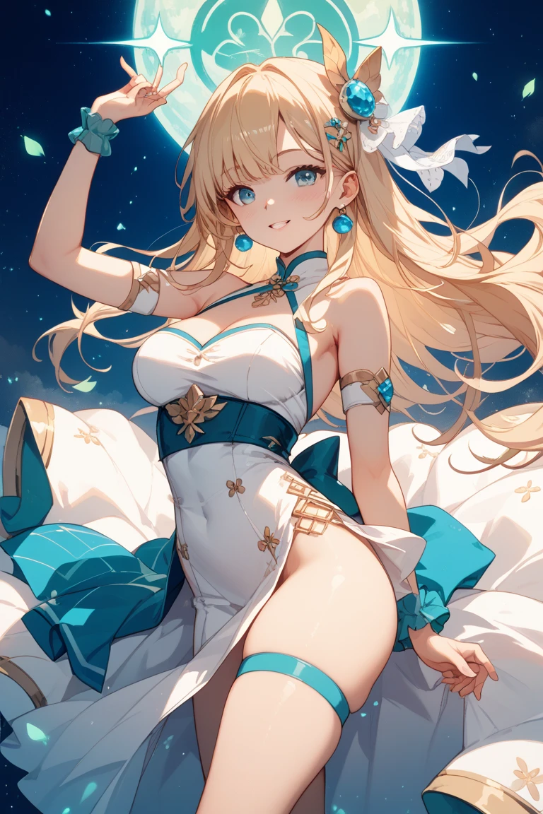 最high quality、high quality、best image quality、8K、最High resolution、High resolution、最high quality、masterpiece、whole body photos、 skin in every detail、 face in every detail、 eyes in every detail、 lips in every detail、 teeth in every detail、 ears with attention to detail、 hair with detailed details、arms with attention to detail、 hands with attention to detail、 fingers with attention to detail、 (fine hands、thumb1reference4)、 legs with attention to detail, feet with attention to detail, 8k, ultra HD, sharp focus, details hair, beautiful hair, details face, beautiful detail eye, details pupil, perfect hand, vibrant colours, soft lighting.
1girl, long hair, hair accessory, style hair, blonde hair, radiant blue eyes, glow eyes, massive giant breast, small thigh, slim body, showing shoulders, bunny suit, one peace,
party, wind blows, sunset, evening, clear sky, flower, carry flower, random angle