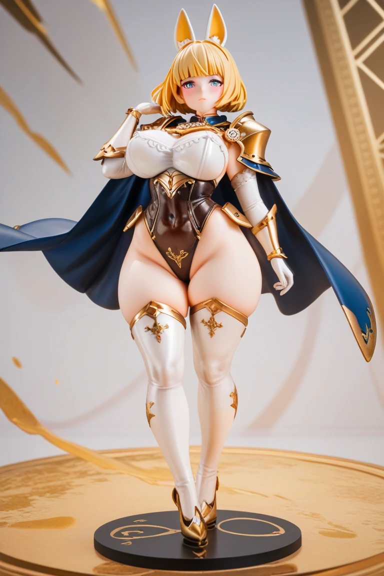 (High resolution, sharp, fractal), high detailed, character design, anime character, game character, 1 female, up from thigh, knee up, dynamic pose, fighting pose, action pose, Super Glowing Skin, Magical girl, Age 25, (((intricate detailed leotard))), ((frill Mini skirt frill)), sagging massive breast, yellow line and metallic black costume, (camel toe),Cyclone spinning,