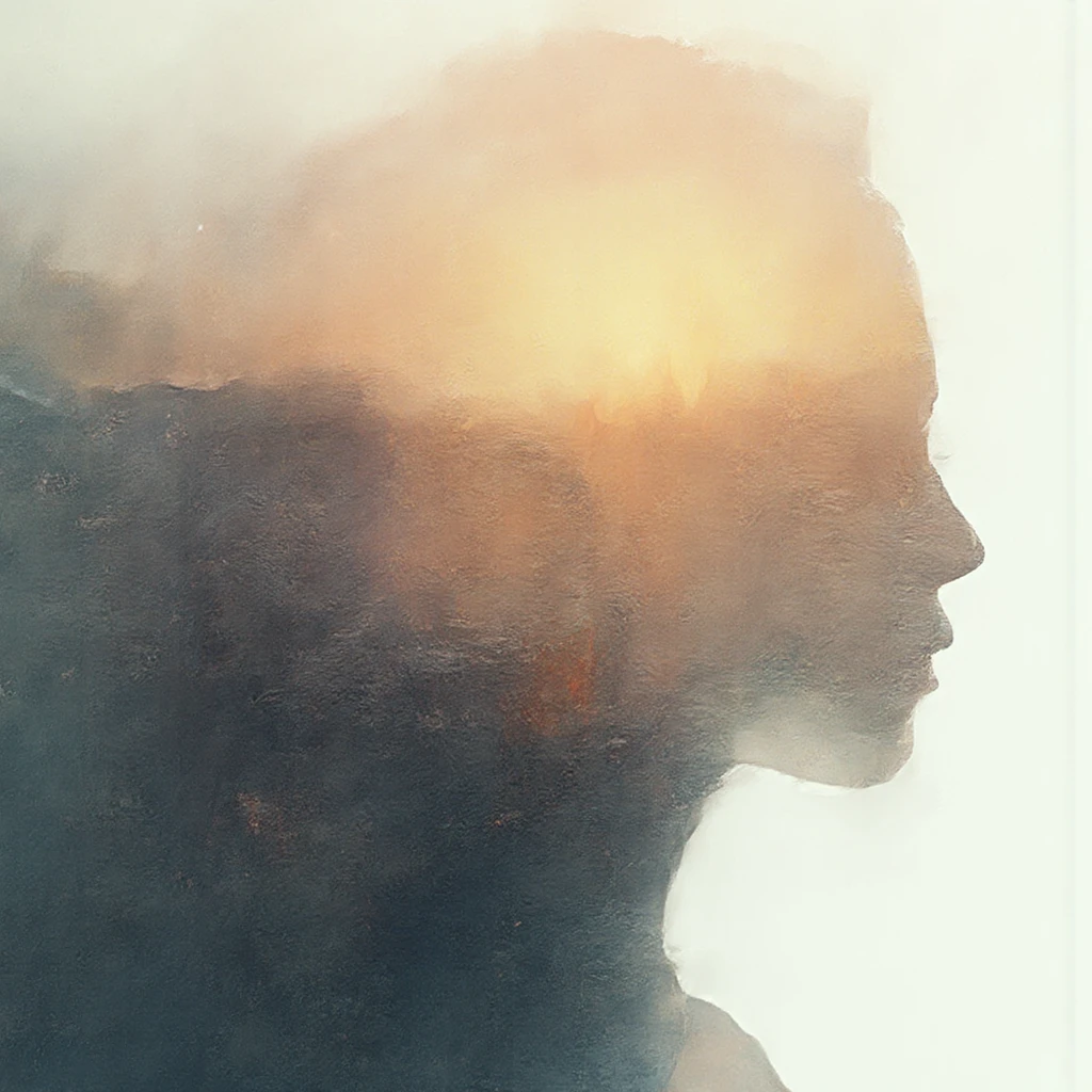 eine frau mit einem baum im kopf und eine person, die im hintergrund steht, by Anna Haifisch, fraktale menschliche Silhouette, Gesicht der Angst und Sehnsucht, by Anna Füssli, Vordergrund, Surreales Foto, Doppelbelichtung, Frau in einem dunklen Wald, Doppelbelichtung, Doppelbelichtung, Surreal portrait, Silhouette, Emotionales Bild, frau Silhouette