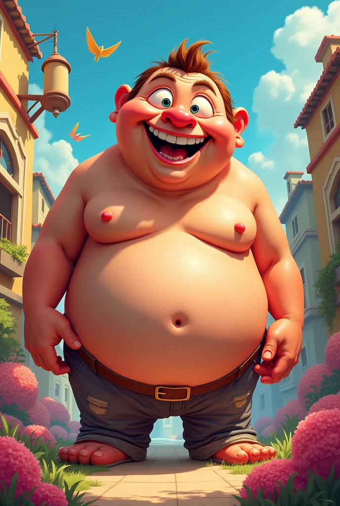create a funny fat person