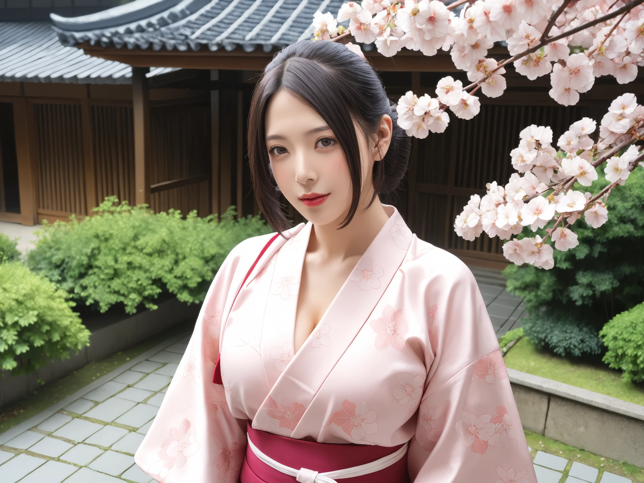 cherry blossoms kimono sexy