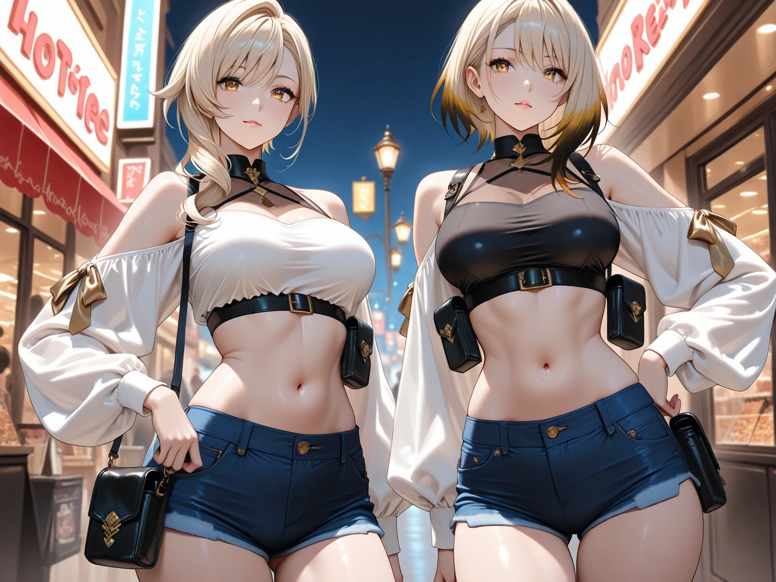 ((Highest quality)), ((masterpiece)), (detailed),1girl, 独奏, NSFW, a nude cartoon image of an animated sexy woman in the foreground a keyboard, 1girl, leather jacket, jacket, breasts, jewelry, blonde hair, black jacket, bracelet, underwear, 独奏, open jacket, panties, black panties, long hair, open clothes, looking at viewer, navel, necklace, Orange Eyes, panty pull, piercing, hair ornament, long sleeves, ear piercing, ring, leather, finger to mouth, blush, sweat, wet