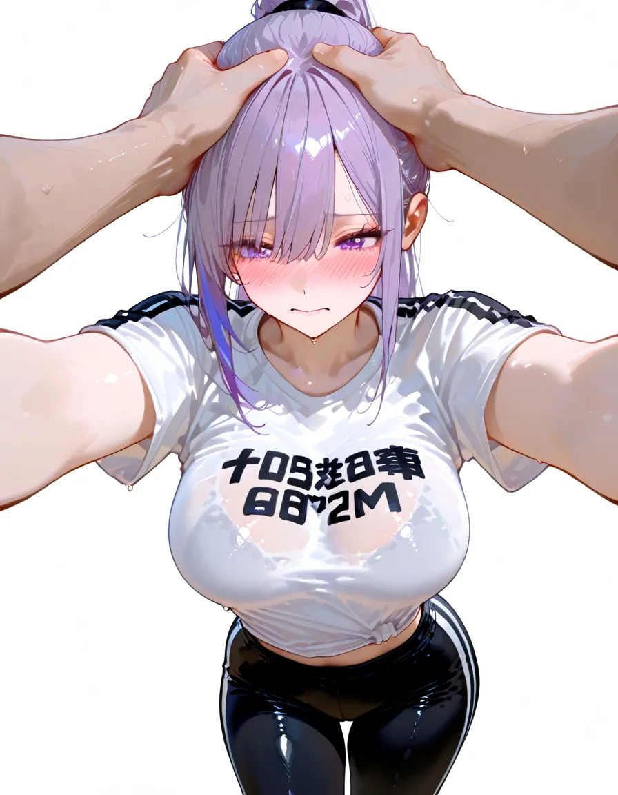 school swimwear、Acme Face、Random pose、Medium Hair、Pink Hair、、nsfw、Highest quality、1 girl、solo、Ocean、Sexy pose、Random pose、Blushing、Wet、Embarrassed、I can see half of my 、、One piece swimsuit、(Strap slip:1.3)、School Swimsuit