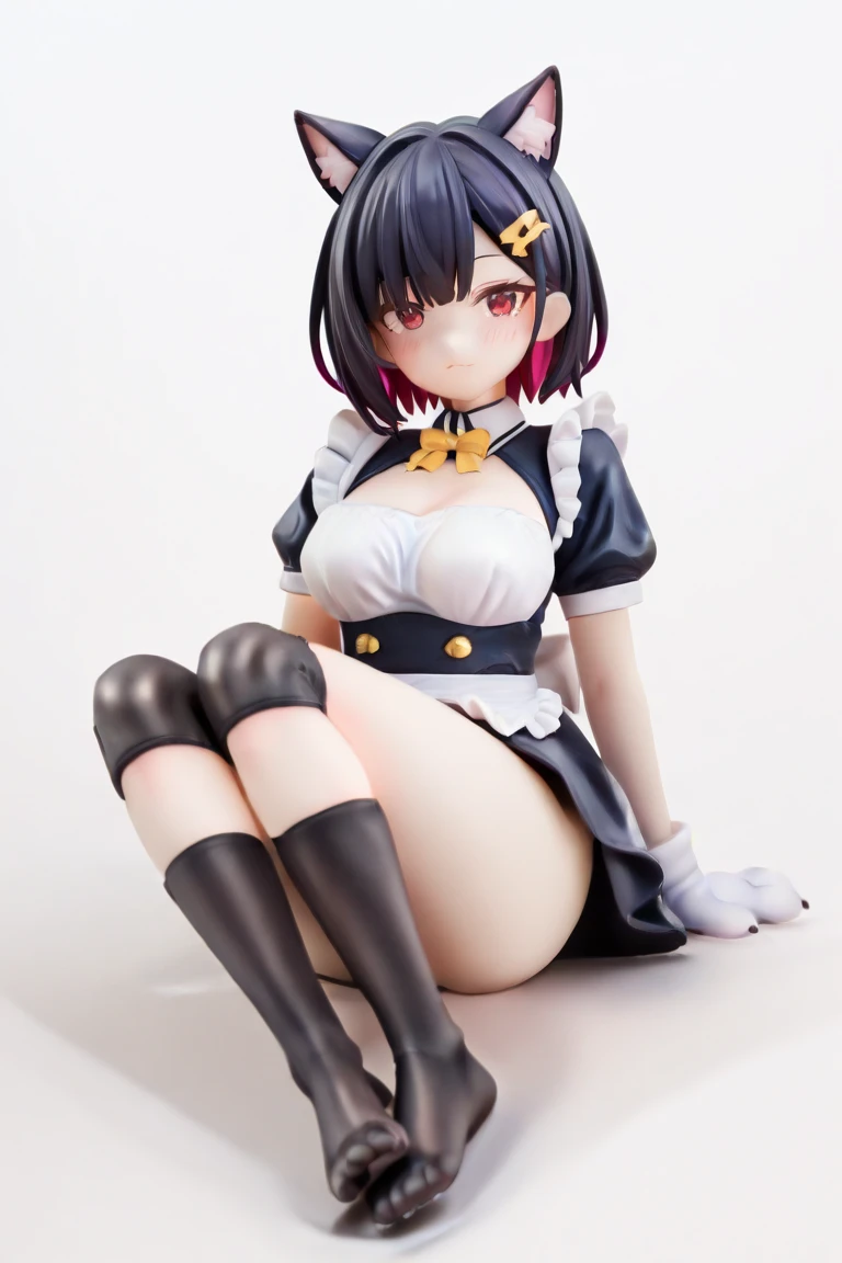 Nakano Ichika, Super Short Hair, bangs, blue eyes, Hair between the eyes, Pink Hair, , Smile Solo, heart shaped eyes, Used big condom hold in mouth, Spread legs wide, Large quantity semen overflowing from the vagina, ((Open your pussy with the fingers of both hands)), NSFW, Figure pedestal,