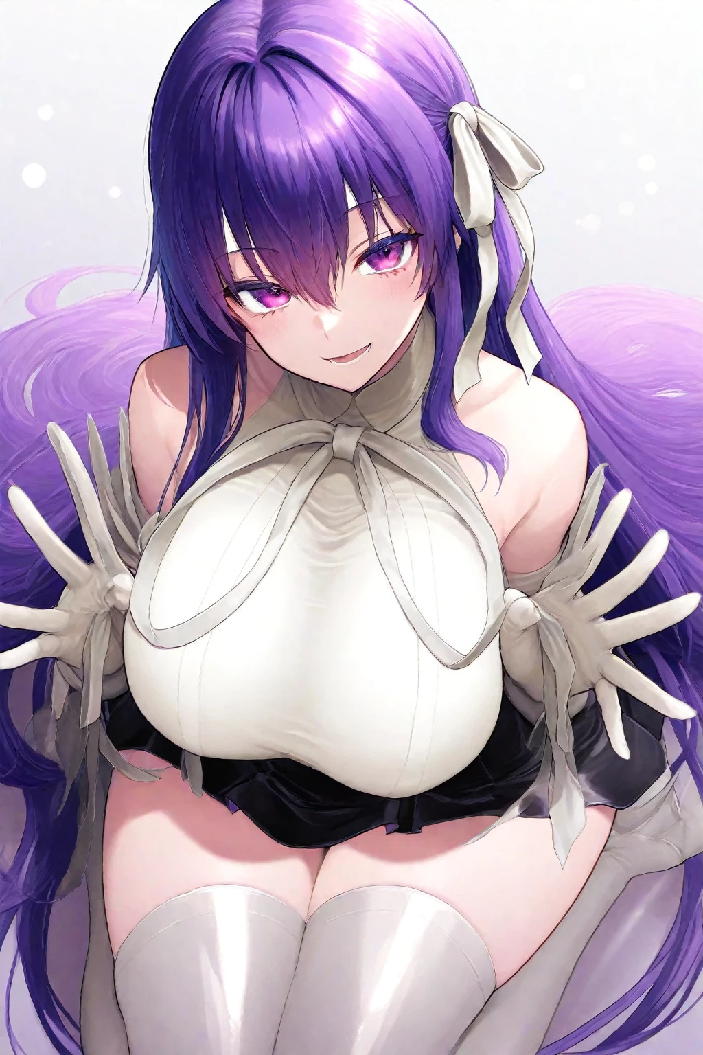 (masterpiece:1.2), Hyper Detail, Highest quality, (Complex_detailed:1.1), Beautiful details, Beautiful Hair, alone,One Girl,alone,Roxy Migurdia, Witch Hat, Blue twin braids,Brown cape, shirt,((shirt half off shoulder)),shoulder,Upper Body,Hand holding a cape, sweating,Heavy breathing,vapor,blush,((Open Cape)),greasy shoulder,Half-closed eyes,((From below)),Looking down,Reverse Hair,Underarm,greasy Underarm, shoulder focus,