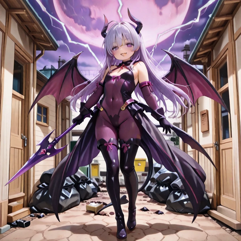 ((high resolution)), ((8k)), a beautiful girl, full body, sitting sexy, warrior, helmet with two horns, sexy, cute face, beautiful face, wearing sexy armor, hand placed on pussy, hand in pussy, with dragon wings, black wings with pink, in a castle, with lava, scattered smoke, hanging cages, neon trails, purple trails, flashes, at night, big trees, luminous.