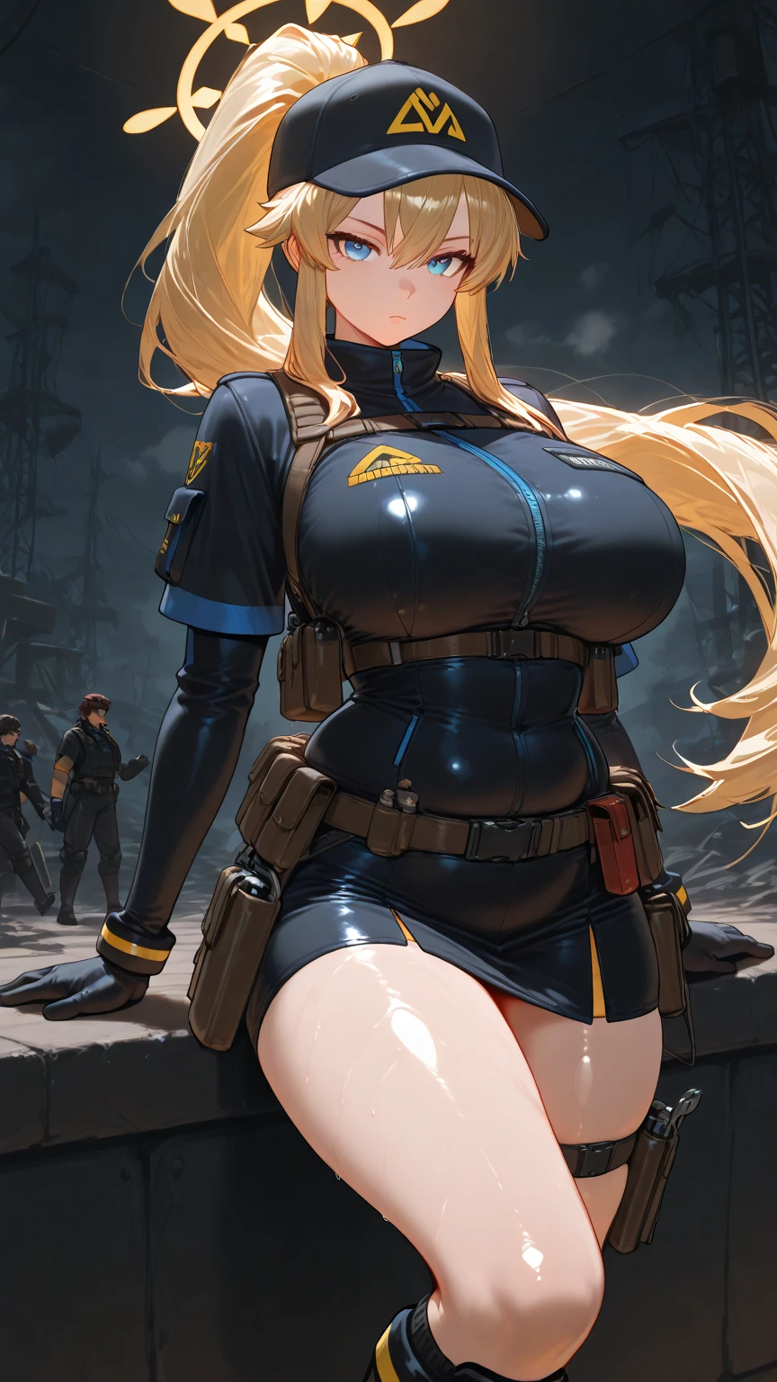 Ultra HD、Ultra high definition、Noise Reduction、perfection、Image quality adjustment、Balance Changes、Optimal Lighting、girl、((Mons pubis、Earth Defense Force、battlefield、Mobile weapononster))、Camel Toe、Giant tit、Nipple Puffs、Cleavage、Plump、Super big breasts、Super big butt、Bubble butt、Helmet、headset、