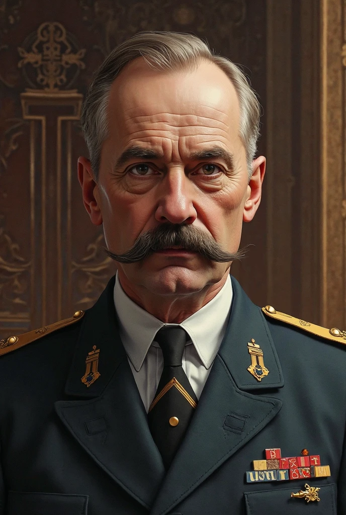 Create a realistic, vintage-style image that portrays Hitler working on his art in Vienna, with muted colors reminiscent of old classic films.