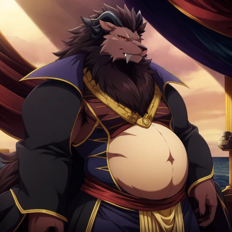 Leonhardt,Sacrificing the Princess and the King of Beasts,Male,adult,a lion,Goat Horns,One,4k,Best quality,Best quality,I look at the audience,,hairy body,Topless without gloves,Do not wear clothes,bare chest,hairy chest,fluffy tail,chest muscles,Six pack abs,anatomically correct,Delicate fur,pride,Soft shadow,Majestic detailed face,high quality eyes,black eyes with red pupils,keen eyes,cloak,grandiose,Brave,Confident smile,Strong,mature,meadow,blue sky and white clouds‚ Lion‚male‚big sphere belly‚big belly‚bulge crotch in loincloth‚fat belly‚big chest‚pregnant‚muscular‚bodybuilder‚big abdominal muscle‚loincloth‚big fat belly‚huge bulge belly‚A loincloth with a huge bulge in crotch‚huge belly muscular ‚huge bulge belly‚big fat belly ‚gigantic belly‚ waterfall ‚ summer