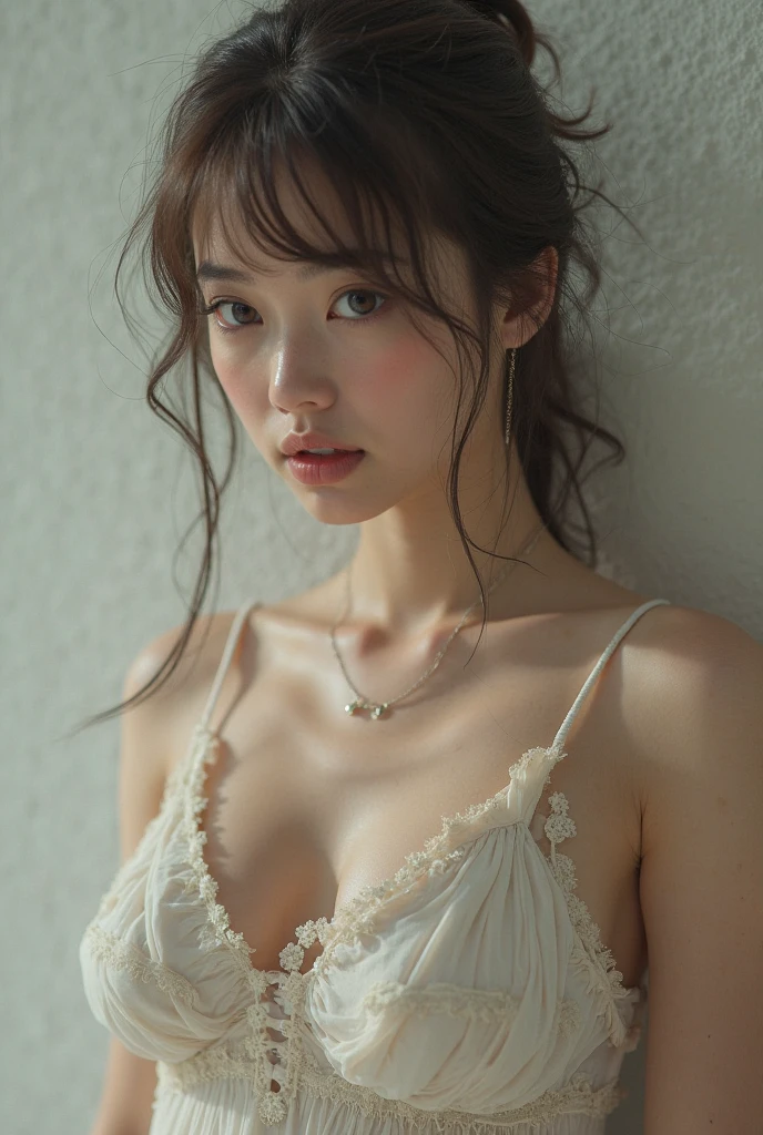 Best quality,masterpiece,ultra high res,(photorealistic:1.4),1girl,shoulder,charming,Looking at the camera,