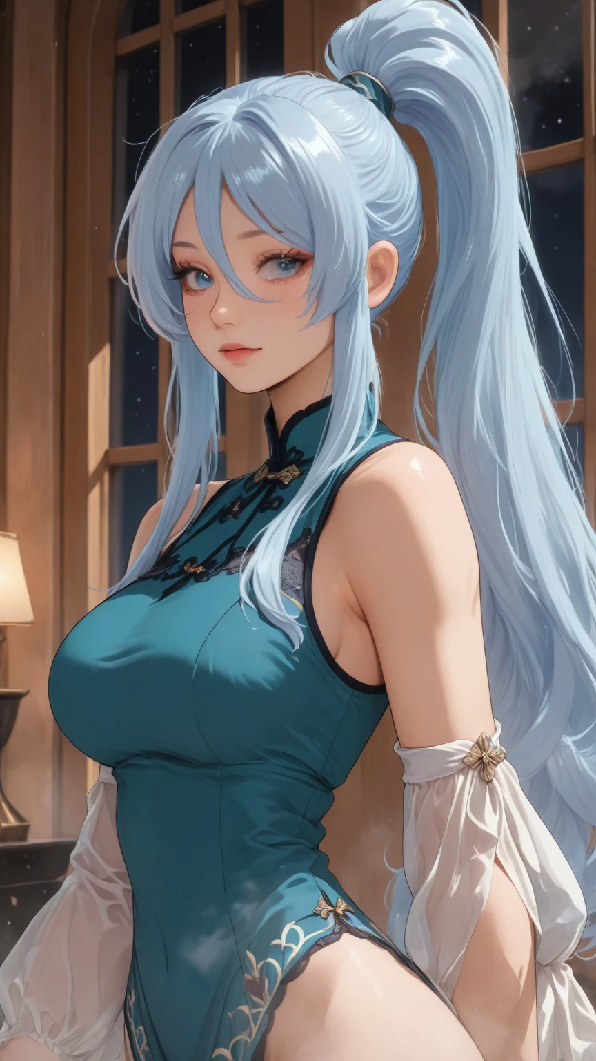 Blushing, shy