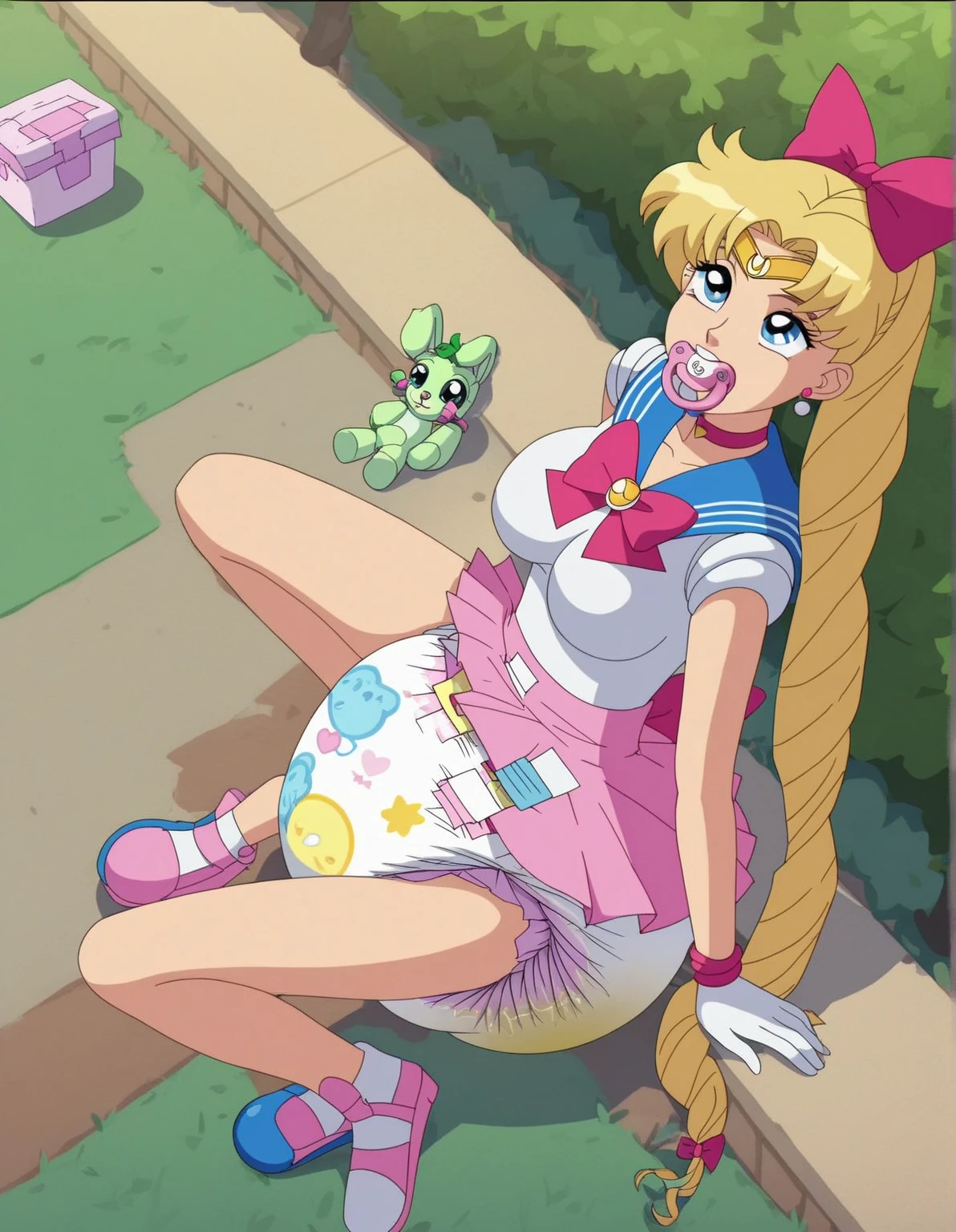 (8K、Ultra-high resolution、Highest quality、Ultra-high resolution、Official Art:1.5,Official Art),(Watching the audience), alone, smile, ((Pink Knee Socks)),(Browsing Caution), (Beautiful big boobs: 1.2 (Pussy), (((Very thick thighs))),Wide Hips, Beautiful thick thighs, 巨大なCircleいお尻, Beautiful huge natural breasts, (orgasm: 1.5),(Are standing/Are standing in honor),(Take off:1.5),Beautiful Hair, Beautiful Face, Beautiful and beautiful eyes, Beautiful clavicle, Beautiful body, Beautiful legs, Beautiful fingers,
(Beautiful views),smile),((front:1.5)), (((No pants, Genitals are visible))),Bangs straight,,Futanari-Style Nekov0,((cute, (((Thick penis:1.5/Circle々と太った大きな睾Circle:1.5))),blue sky,(Pink Hair/Long twin tails/Bunny ears),((Cute Costumes:1.5)),(((full penis))),Cure Whip(Cure Whip)(キラキラ☆プリキュアアラモード)(KIRAKIRA ☆ PRECURE A LA MODE)((front penis:1.5)),