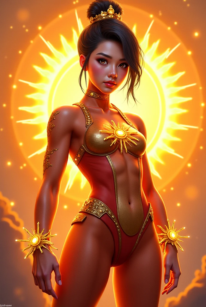 Misty Venus, sitting in golden throne, perfect body Torso, mythical style, perfect model, perfect face, face detailed, body wrapped_blue_flames, one_hand hold love_rod, perfect style, translucent color, seductive, transparent , liquid flames, whirl wind, neon light, UHD, hair blow, long waist hair, surrealism, epic realism, uphold hands, fire_tornado background, dark night scene, dark moon, standing on the clouds, ultra detailed, mystical ethereal, ((tiger ethereal)) yellow smoke