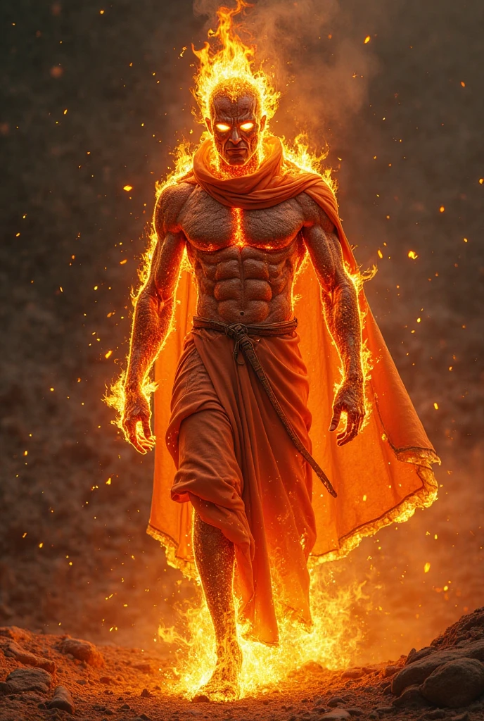 Create a fire monster