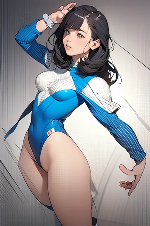 ultra-detailed, Explicit, Beautiful body, Beautiful Nose, Beautiful character design, perfect eyes, perfect face, ultra highres, 4K, beautiful legs, perfect legs, Nice hands, Perfect hand, Masterpiece, Best Quality, Highly detailed, illustration, absurdres, street fighter, doll suit, shadaloo doll, dollsuit, expressionless, blank eyes, looking at viewer, red gloves, emotionless, black latex, corrution, mind control, female combatant, full body, hypnotized, unhappy trance, full body suit, ribbed bodysuit, both arms at side, obey, perfect female body, extremely glossy latex, hypnosis, hypnoLora, empty eyes, Mind control device, poses, submissive_pose, Slave, hat, necktie, stand up straight, standing, standing at attention, hat, necktie, belt, latex, ribbed bodysuit, thighhighs, garter belt, Fighting Stance, extending the right arm from the shoulder into the air with a straightened hand, nazi saluting, military, military saluting, salute, thigh boots, 1girl, twintails, long hair, bangs, low twintails, black hair, blue eyes, hair between eyes, Hina Amano, Tenki no Ko