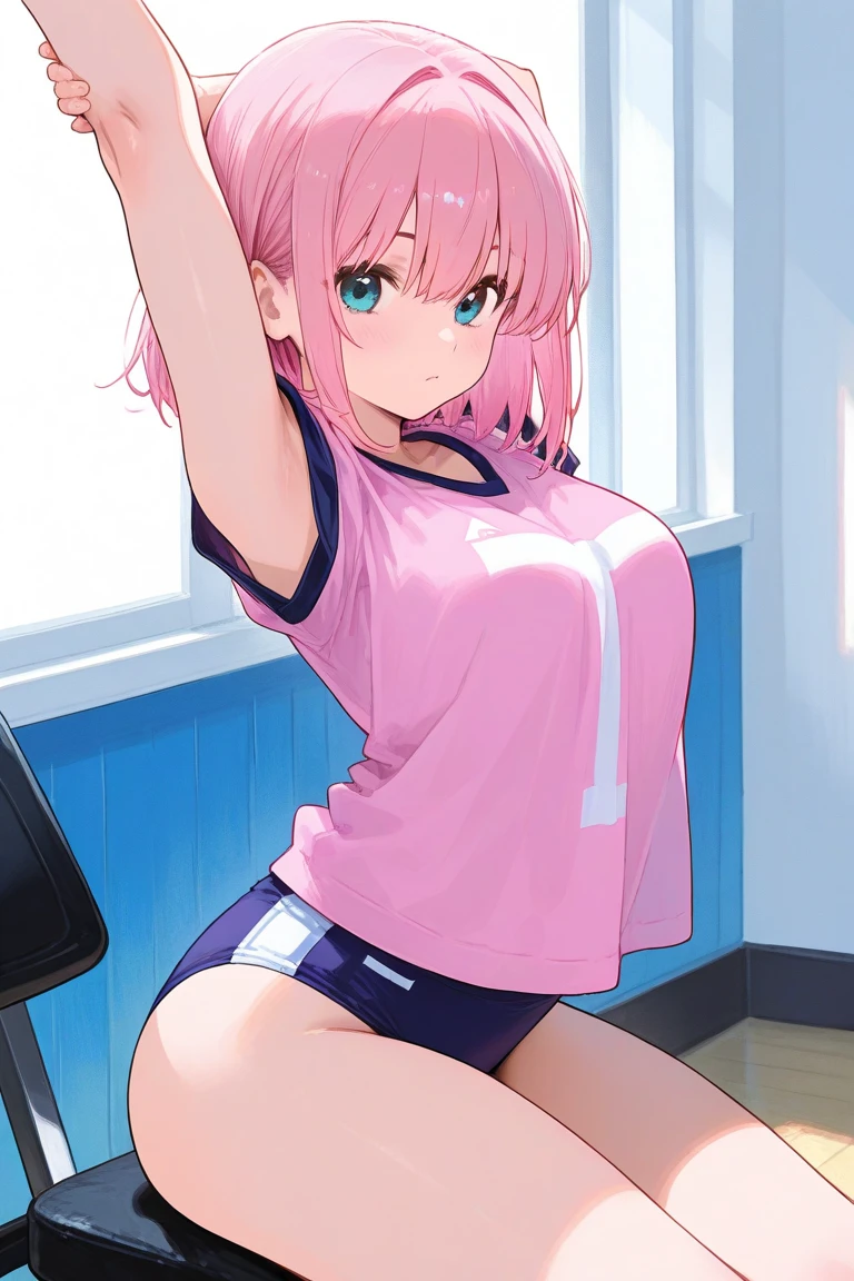 8k,Highest,quality,(highest quality:1.1), (masterpiece:1.4), (Confused:1.0), 
1 person, Deviluke Type, hair ornaments, Bobcut, Short Hair Pink Hair, Purple eyes,medium breasts ,(School Swimsuit), Her Room, (blush:1.2), smile,（Perfect Fingers）,Squat,Spread your legs ,ass pov,Heavy breathing,masterbation,pussy line,
