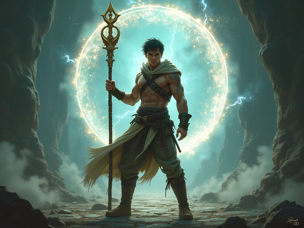 Zain explained to Sami that this world was in chaos due to a conflict between the jinn.. There was an evil jinn who was plotting to take over the world using ancient magic.. Sami, who had no idea about magic, found himself entangled in a mission to save this world..