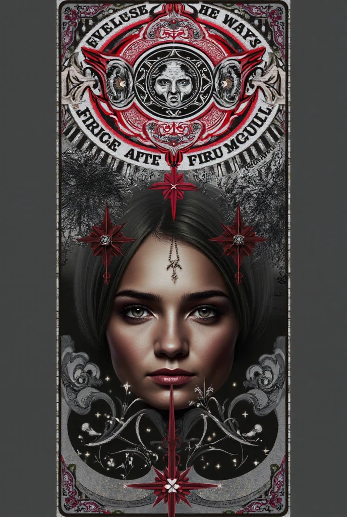 Create a poster for a play called "LÍNGUA A ARMA MORTAL" in Portuguese