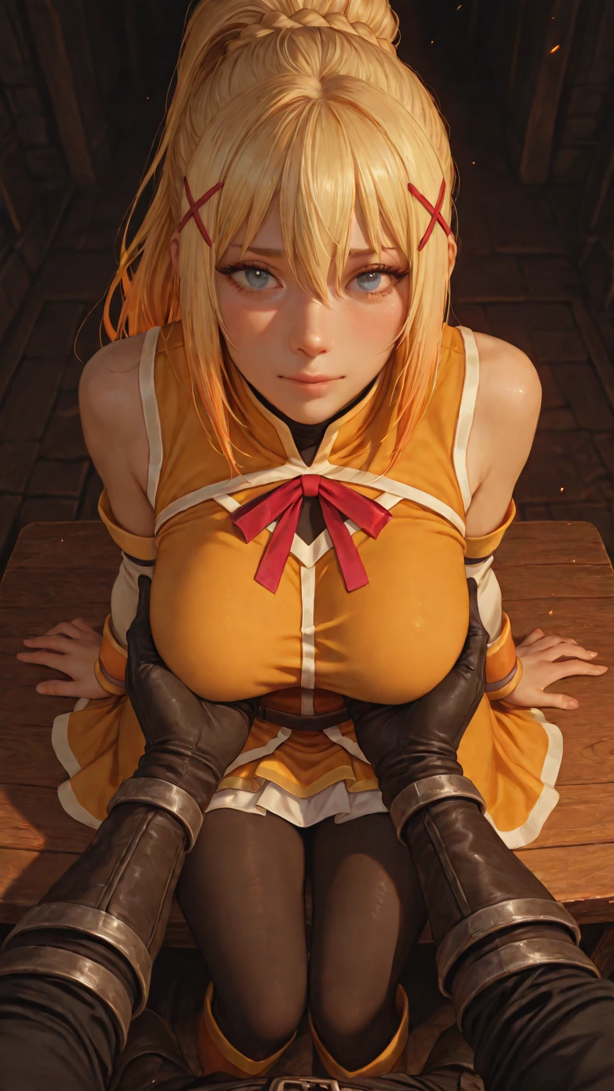KonoSuba、((Darkness))、(((Sex)))、(((naked))、(Big Breasts)、((Big Boobs))、((Ahegao)、((Sex))