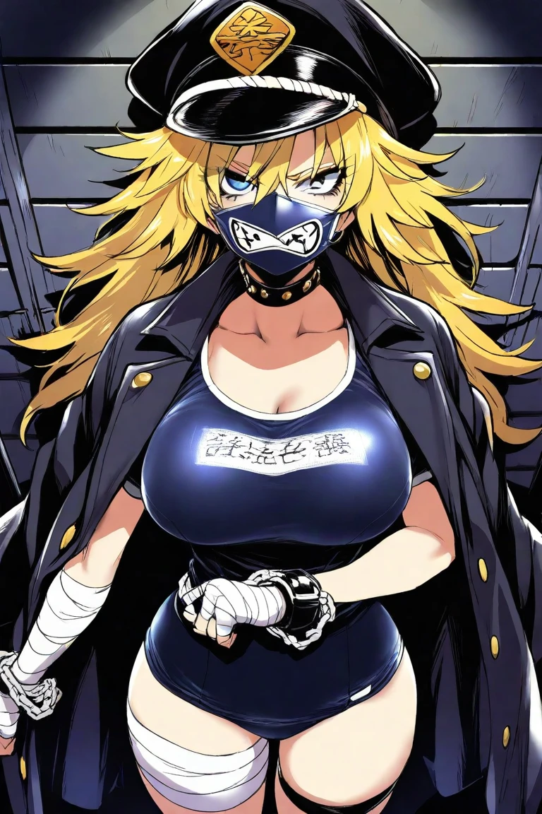 （（（best qualtiy））），（（（ultra - detailed））），（（（tmasterpiece））），（（（manga book））），Cool female superhero，Female Batman，The action is exaggerated and handsome，Batman's signature move，Dynamic，Voice bubbles，Fighting，bang between eyes，The background is the ruins of the city after the Great War，Epic cinematic footage。Blonde HAIR