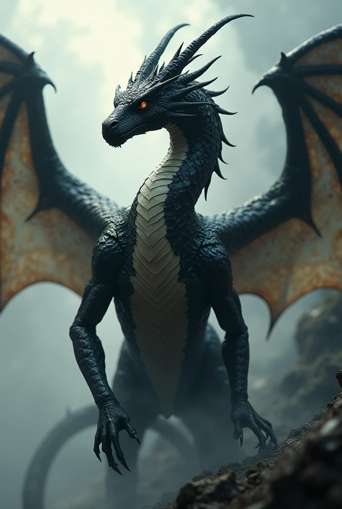 black dragon. Tattoo