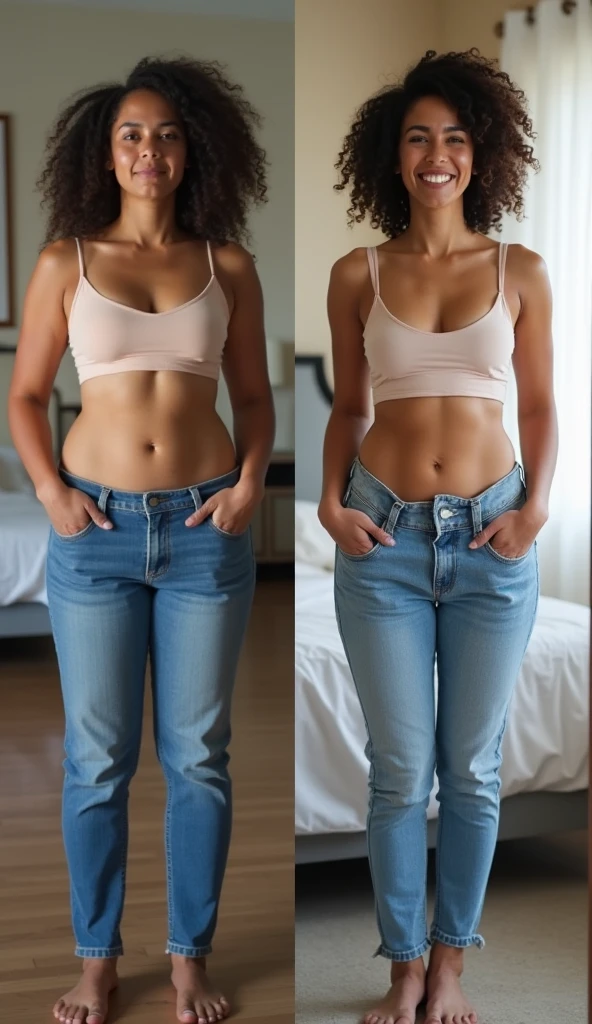 Before and After Transformation: Display a before and after photo collage of a person’s weight loss journey.