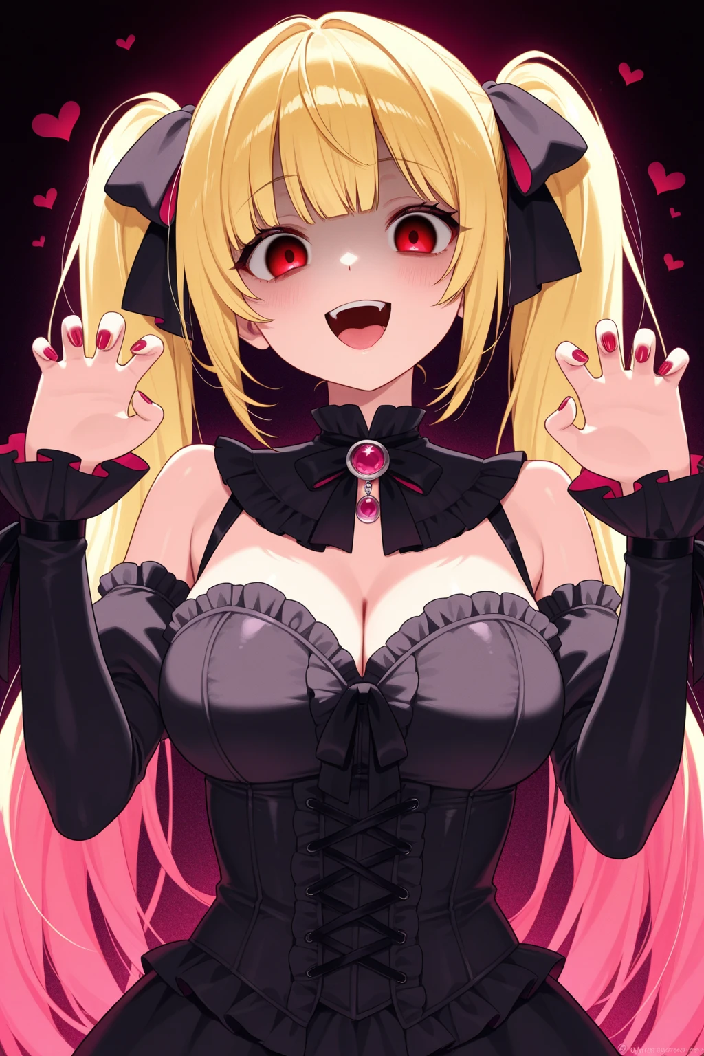 serena,solo girl,Kneeling,blood is flowing from the mouth, painful face,Glare,Cleavage,Saggy breasts,covering one's mouth with one hand,
