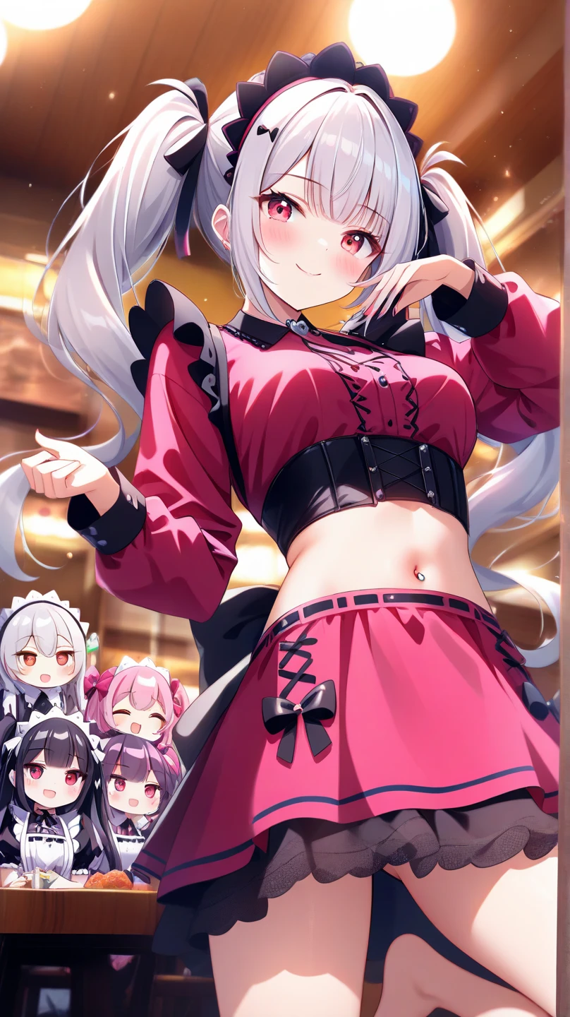 Details、Ultra-detail、masterpiece、top-quality、Beautiful fece、A detailed eye、 (focus panties), (I look up at the five girls from the ground.)、(Five girls are standing in a circle around me, looking down at me.:1.5)、circle、(seductive grin), (((5 giant girls)))、((angle from below)), 5 young face, (thighs), 5panties, (angle from under 5 girls),baby face,mesugaki,5 succubuses,(Pink ribbon:1.1)、(Two-side-up)、pink bra、Shady face、white hair、malicious smile、Bruises and ugly facial features、Young features、(Lori:1.2)、long-sleeve、puffy sleeves fluffy hair、Elementary school girls、Short stature、Chiquita、Colossal tits、(Put your hand on your face)、Buriko、Ruffled uniforms、hair clips、(Ridicule:1.1)、looking-down、Looking from below、Being looked down upon by girls、(Looking from below:1.2)、ultra gigantic tits、Pink heart symbol、Mass of heart、(Heart Effect:1.1)、(heart mark:1.1)、demon tail、Devil's Tail、Succubus、(ultra gigantic tits:1.3), (6+girls,multiple girls, crowd:1.3),