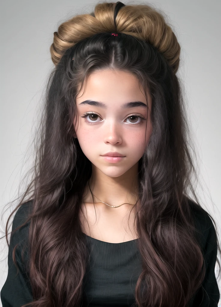 Blythe doll with black African braids,white skin color and pink cheeks,Brown eyes,pircing bridge,eyebrows cut with razor lines and black jacket
