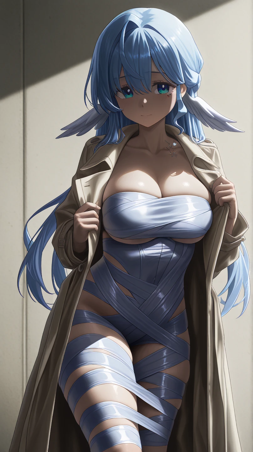 obra-prima, highes definition, alta qualidade, rosto detalhado, Detailed body rendering, 1girl, solo, hyuga hinata, uniforme militar, dentro do banheiro, pose de coelho, coelhinho playboy leotard, orelhas de coelho, Dark lips, no-bra, seios para fora, roupas abertas, bodystocking, perna transparente, coxa abertas, seios grandes, peito baixo, segurando seios, rosto sexy, meia-corpo, deitada, pernas abertas.