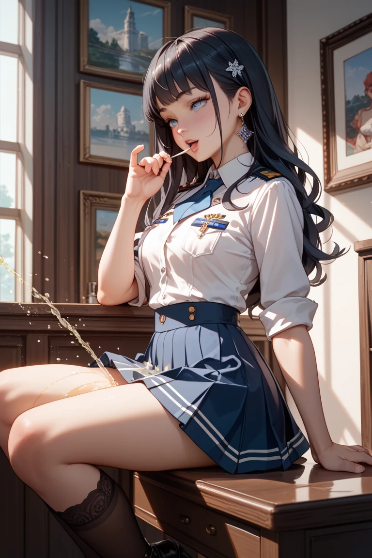 1 girl, Sayla Mass, spread legs、show white panties,It&#39;s elegant, muste piece, She squats down and spreads her legs showing her panties.、complicated, Army pink uniform dress with a super miniskirt so short you can almost see your pants.........、pure white panties、Please squat down and show me your white panties.........、Super miniskirt You can see the pants in the miniskirt、white panties、Reality, best quality, disorganized, high face detail, Perfect eyes, 18 years old, cowboy shot, realization、, vivid colors, pink uniform, Skirt、Photography、Gravure shooting style、real image、Highest image quality、1 girl, Sayla Mass, It&#39;s elegant,spread legs,show me your white panties, muste piece, complicated,super mini skirt、white panties、 Reality, best quality, disorganized, high face detail, Perfect eyes, 18 years old, cowboy shot, , vivid colors, white uniform, Skirt