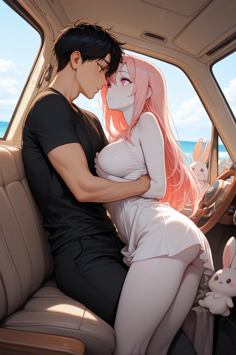 my little pony equestria girls princess cadence , HUGE titties , naked , in the car , kissing old man , cum everywhere